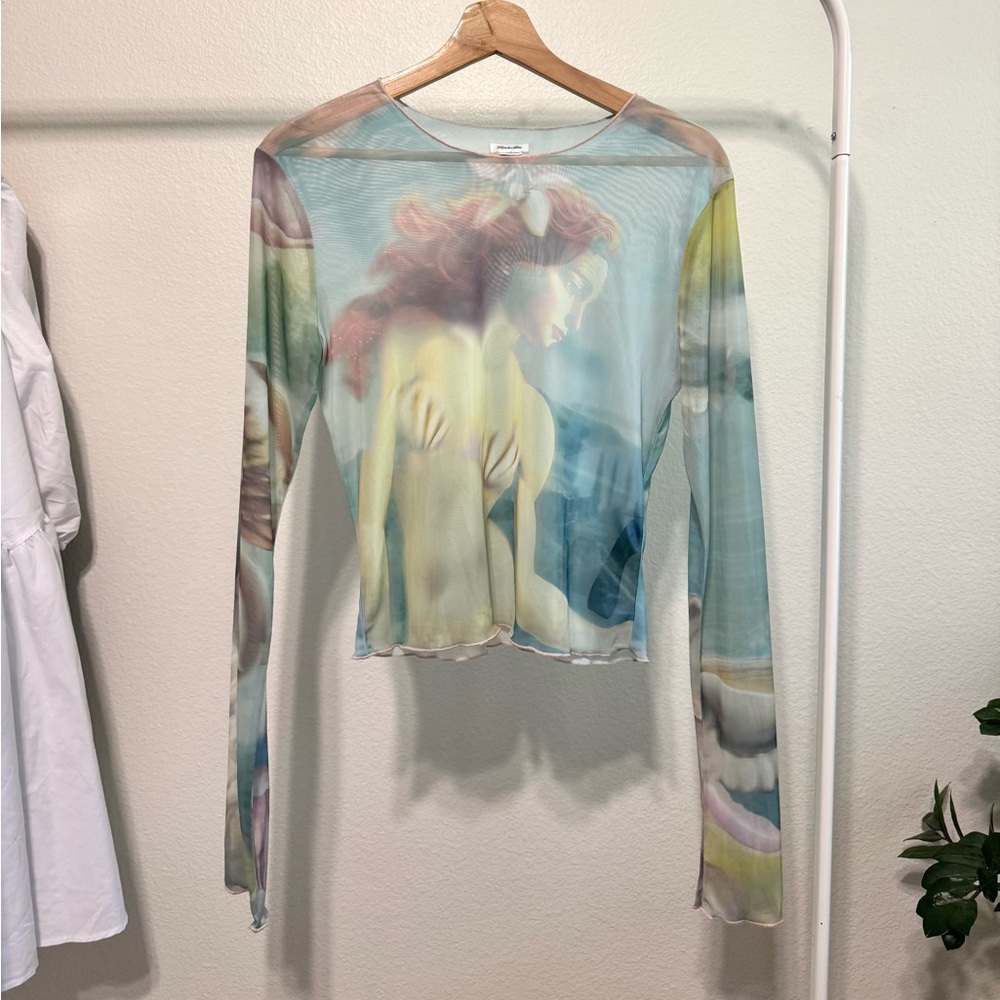 Sheer Mesh Kimchi Blue Mermaid-core Top